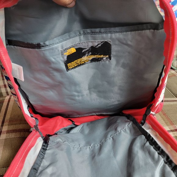 The North Face Jester Womens Pink Backpack Aztec Print Camping Hiking Outdoors - Picture 6 of 13